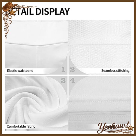 High Waisted Flare Leggings Yoga Pants Tummy Control Wide Leg Activewear - Picture 6 of 7